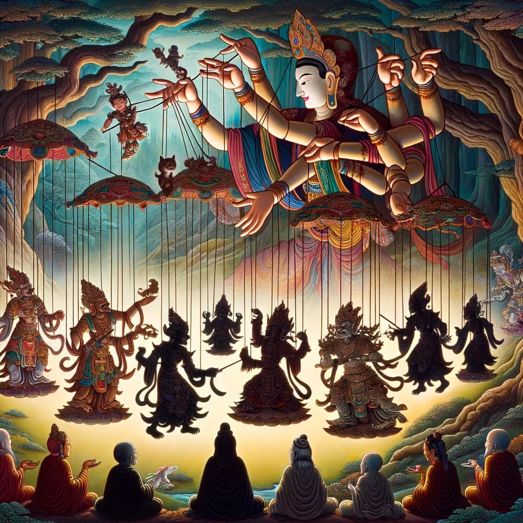 Bodhisattva Story Transmission Using illusory story to transmit meaning.