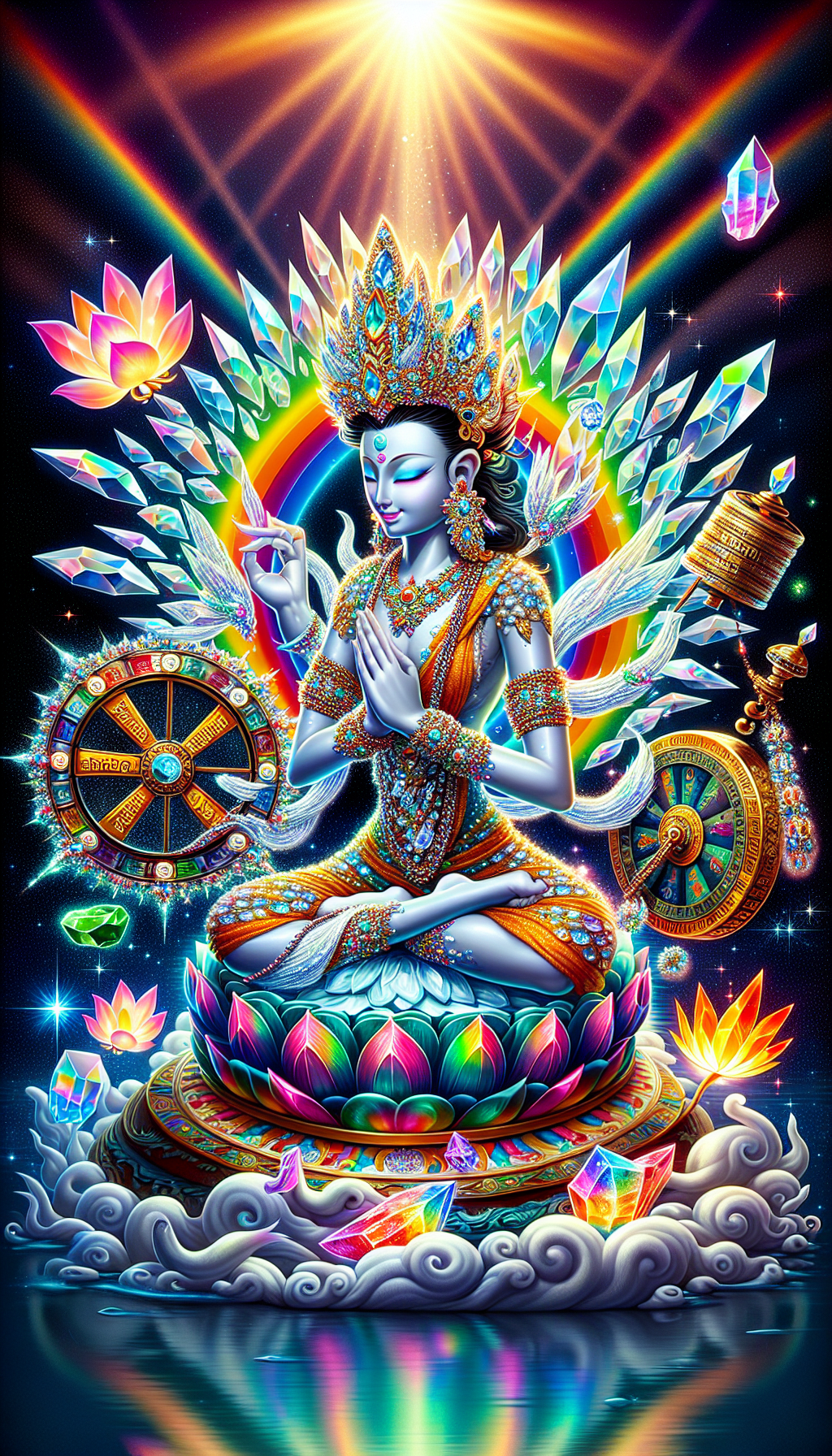 Skillful Means In Action A dakini bodhisattva practicing chaos dharma using expedient magick to fabricate the appropriate forms to the moment.