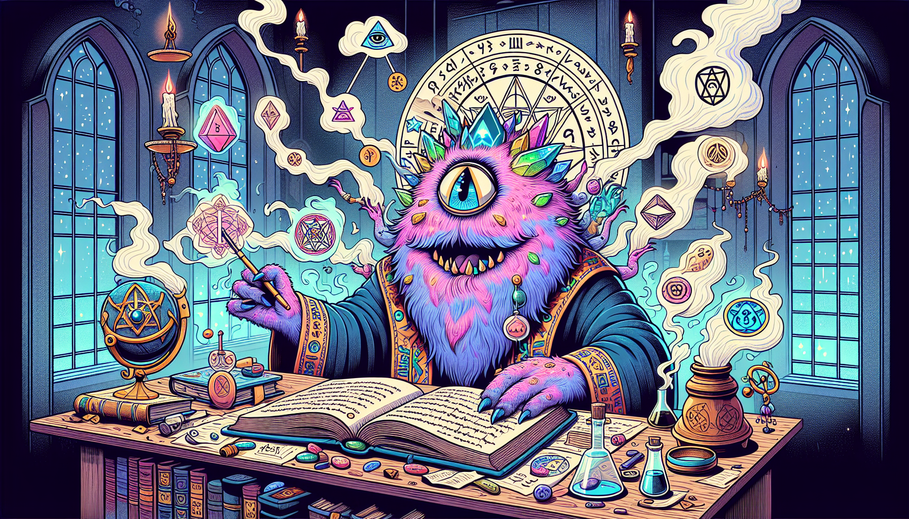 Chaos Magick Magician A chaos magick practitioner leveraging the appropriate systems, symbols and forms to do the most effective magick.